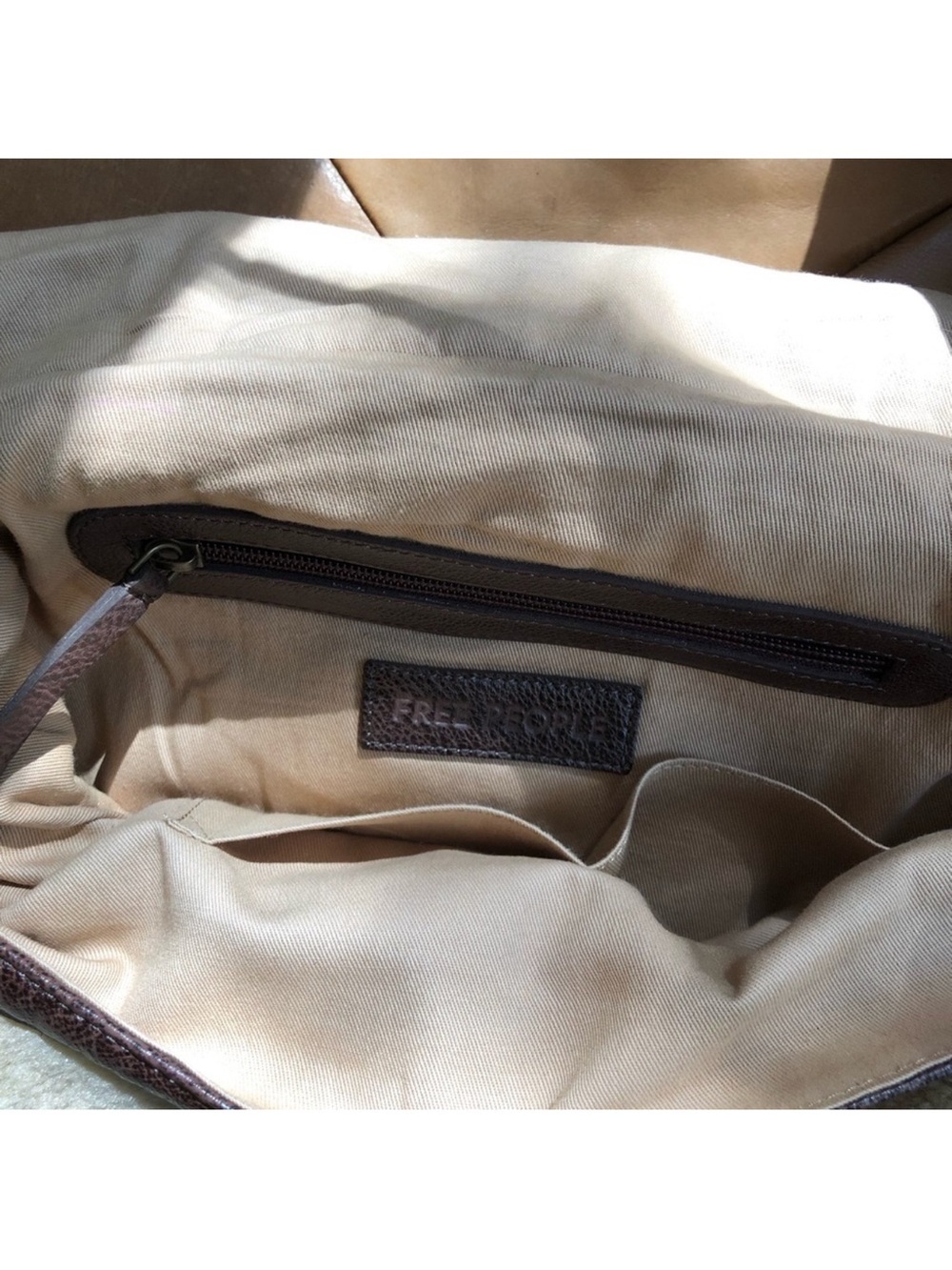 Free People Elias Faux Shearling Messenger Bag - Picture 4 of 5